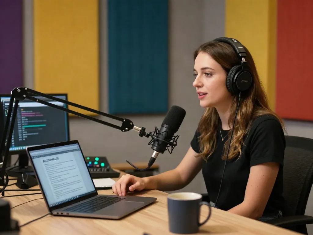 ROKOK88 podcast episode with Brit Morin discussing creativity and innovation in a modern studio.